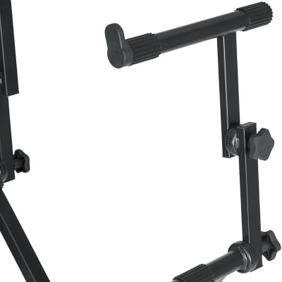 Gator - GFW-KEY-5100X - Deluxe Two Tier X Style Keyboard Stand - Black image 5