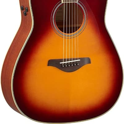 Yamaha FGC-TA Transacoustic Guitar Brown Sunburst image 2