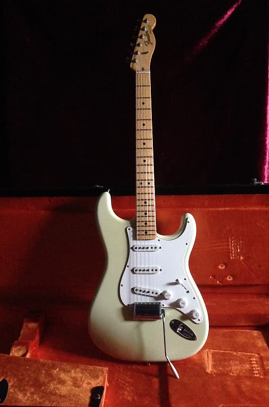 Fender Custom Shop '69 Closet Classic Stratocaster with Tele Headstock Olympic White Jimi Hendrix image 1