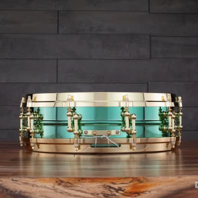 Ludwig 14 X 3.7 Venus Carl Palmer Signature Beaded Brass Snare Drum image 7