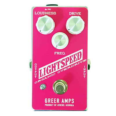 Greer Amps Lightspeed Organic Natural Overdrive Limited Pink/White for sale
