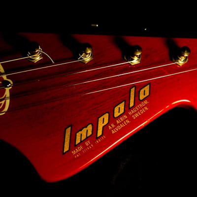 Hagstrom Impala 1965 Red Sunburst.  VINTAGE. Stylish Guitar Icon of the 1960s' s  RARE. image 13