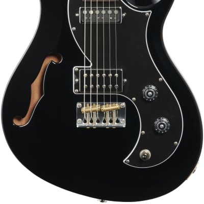 PRS Paul Reed Smith S2 Vela Semi-Hollowbody Electric Guitar (with Gig Bag), Black image 2