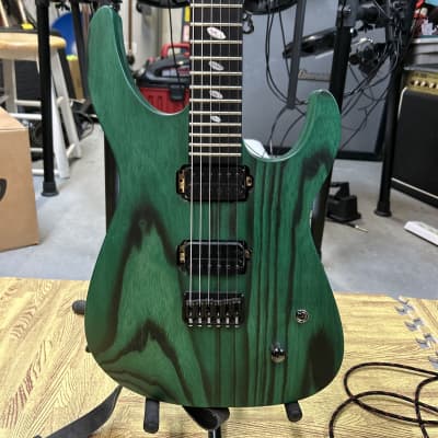 Caparison Dellinger II FX-AM guitar 2018 - 2021 - Dark Green Matt image 11