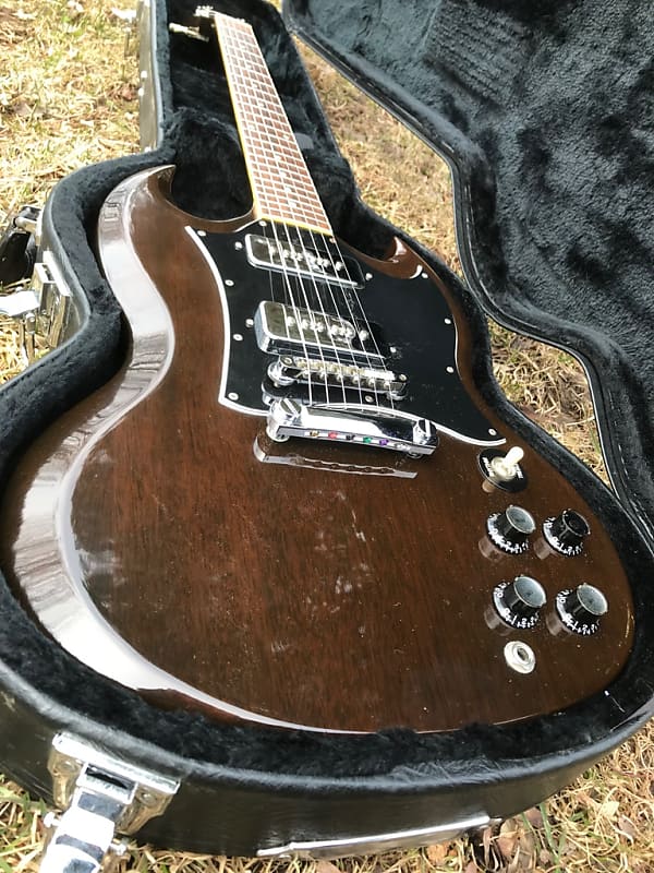 2000 Gibson SG Classic Ebony/Walnut Stain /w Case | Reverb