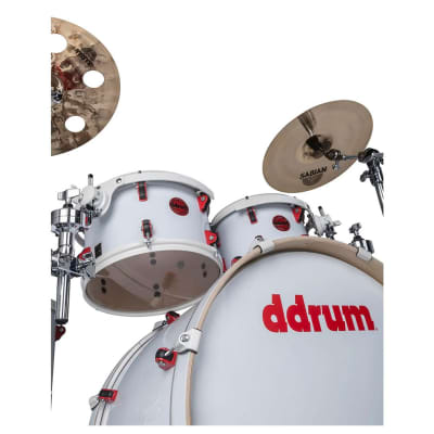 ddrum Hybrid 5 Player 5-pc Acoustic/Electric Drum Set - White Wrap image 4