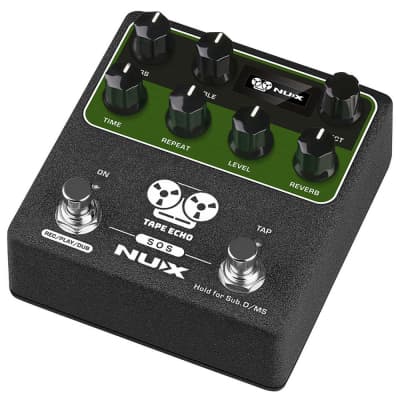 NuX Effects NDD-7 Tape Echo Tap-Tempo Guitar Effects Pedal w/ MIDI In-Out image 3
