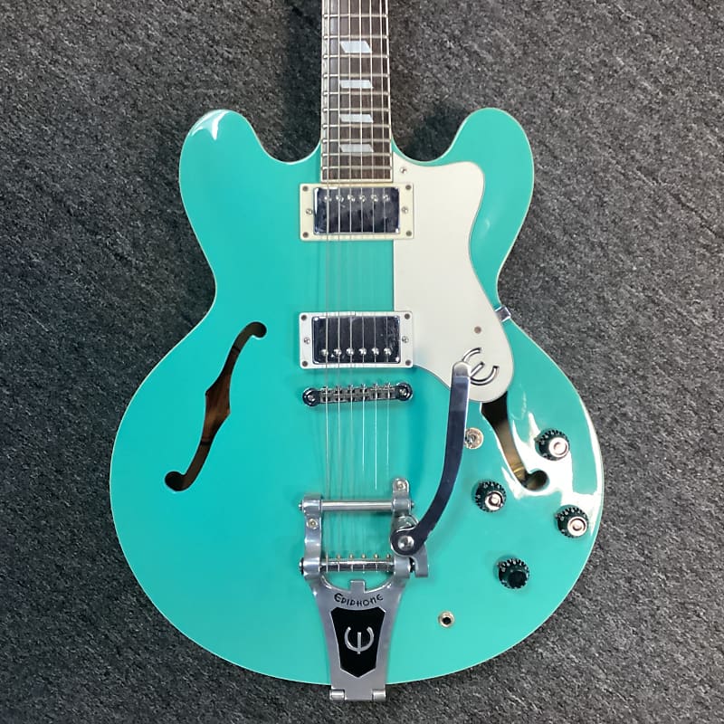 Epiphone Riviera VT - Turquoise Seafoam