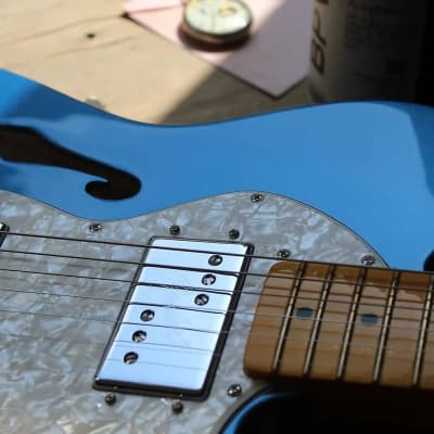 Fender American Vintage II '72 Telecaster Thinline, Lake Placid Blue, HARDCASE image 3