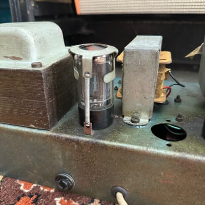 Vintage 1960s Carlsbro CS40-60 EL34 Valve Guitar Amplifier Head w/ Lay Down TFs image 19