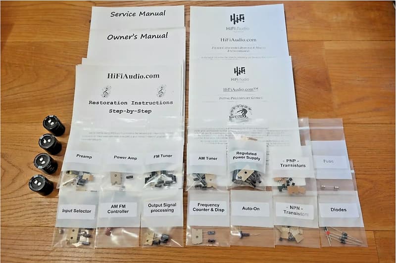 McIntosh MAC-4200 restoration kit filter capacitor repair rebuild fix  			