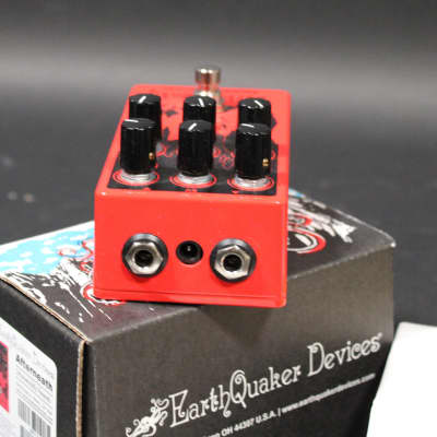 EarthQuaker Devices Afterneath Otherworldly Reverberation Machine V3 Limited Edition 2020 - Present - Candy Apple Red / Black Print image 6