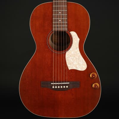 Art & Lutherie Roadhouse Parlor Q-Discrete Electro Acoustic Guitar in Havana Brown for sale