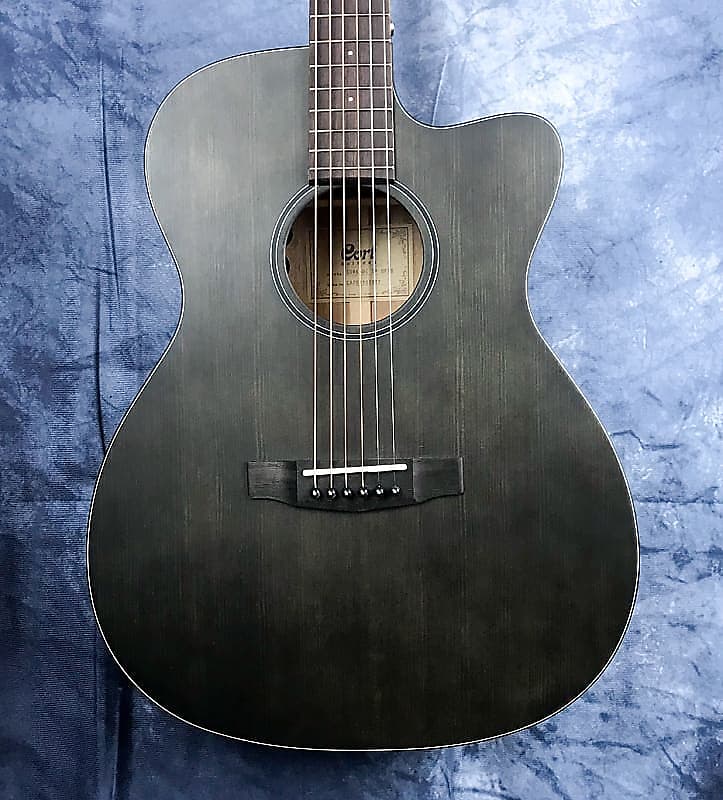 Cort Core-OC SP-OPTB Solid Sitka Spruce Top Orchestra Model Cutaway Body  Semi Acoustic guitar