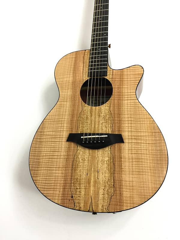 40 Caraya OM Cutaway Electric-Acoustic Guitar, Splated Maple  +Bag|GYPSY-CEQ/GC