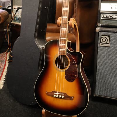 Fender Kingman Bass SCE Acoustic‑Electric Bass Sunburst | Reverb