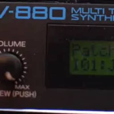 Roland JV-880 Multi Timbral Synthesizer Module 1992 - Black image 2