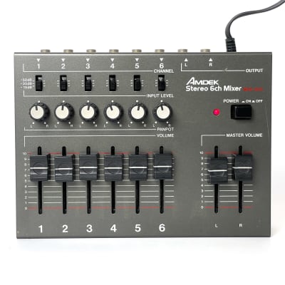 Amdek MXK-600 Stereo 6 Channel Mixer Rare 1980s | Reverb
