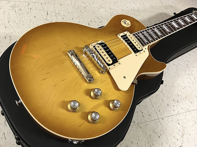 2023 Gibson USA Les Paul Classic Electric Guitar Honeyburst | Reverb