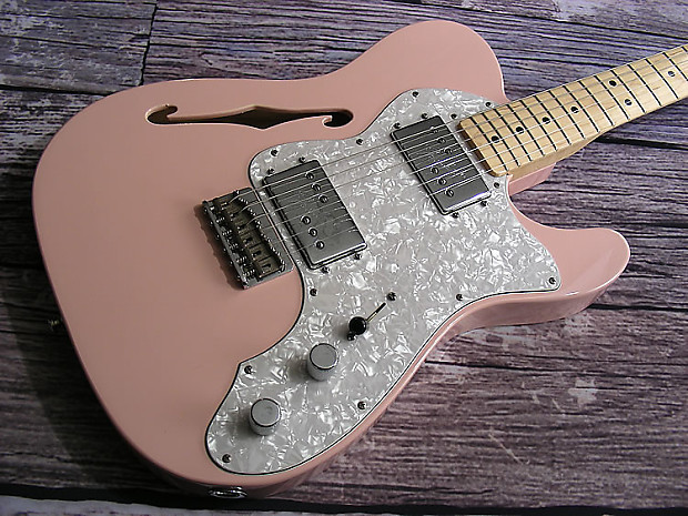 2002 Fender 72 Reissue Thinline Telecaster in Rare Pink