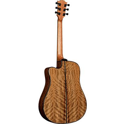 LAG T318DCE Dreadnought Natural Solid Engelmann Spruce Cutaway Electro Acoustic Guitar image 2
