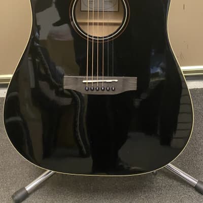 Austin Guitars AA25-DECBK Acoustic Guitar Gloss Black image 2