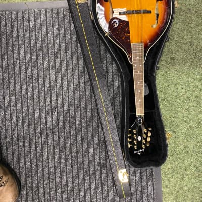 Epiphone MM-30E/AS mandolin and hard case image 2