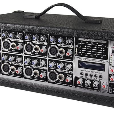 SZ8200U Studio-Z 8 Ch 800W Powered Mixer MP3 USB image 3