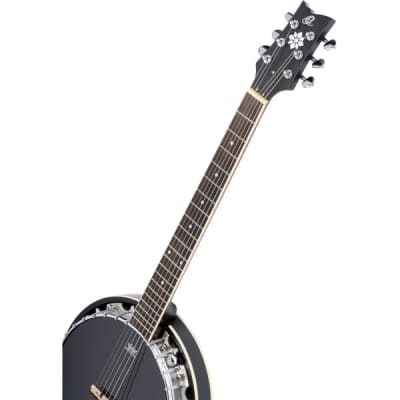 Ortega OBJE356-SBK-L 6-String Linkshänder Banjo inkl. Gigbag image 4