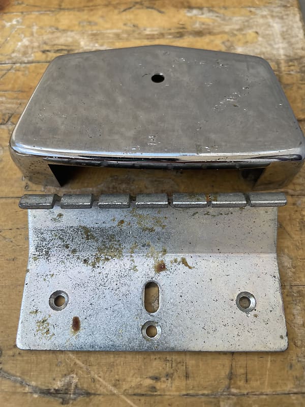 Vintage Teisco Tailpiece Bridge & Cover 60s Reverb