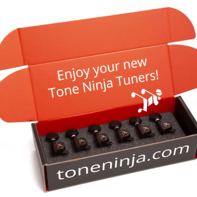 Genuine Tone Ninja Tuners, 6 Inline non-staggered, Black