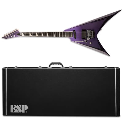 ESP LTD Alexi Ripped Purple Fade Satin with Ripped Pinstripes Left Handed LH L/H  + ESP Hard Case image 1