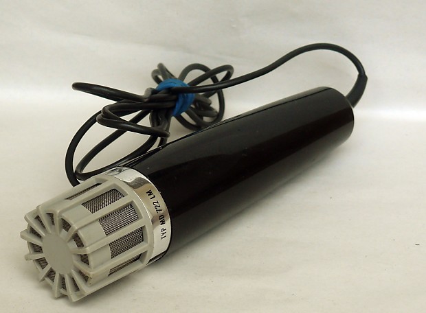 VINTAGE Sennheiser MD 722 LM 1970 Black White Cardioid Micriphone