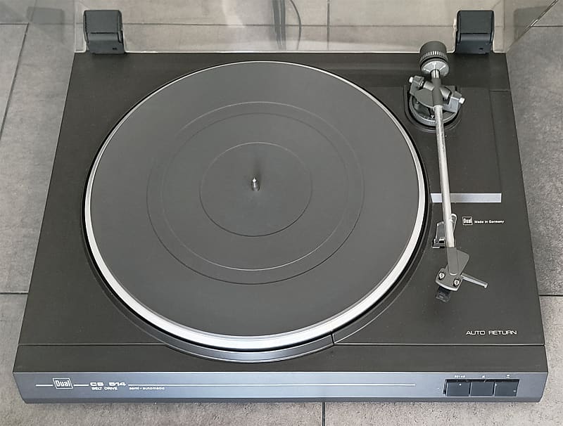 Vintage Dual CS-514 Semi-Auto Belt Drive Turntable  			