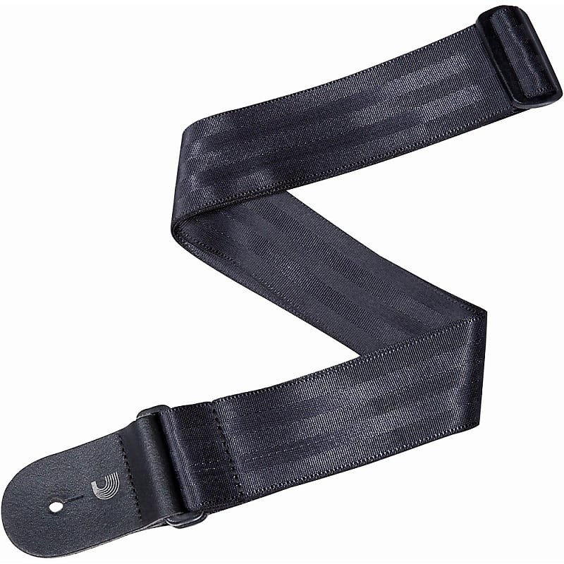 D'Addario Seat Belt Guitar Strap 50 mm Black image 1
