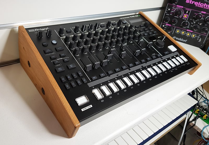 Roland TR8S Solid Oak Stand from Synths And Wood