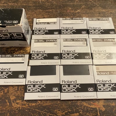 10x Roland QD Quick Disks for S-10, S-220, MKS-100, MT-100 and PR-100.