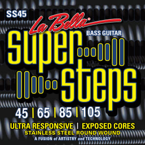 La Bella SS45 Super Steps Bass Strings - Standard (45-105)