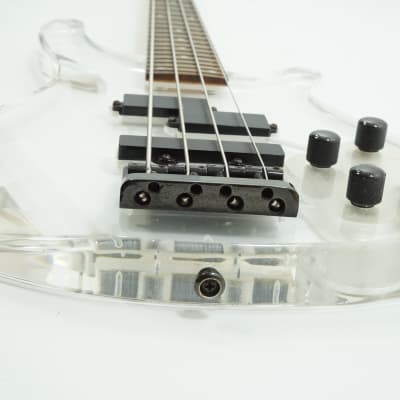 [SALE Ends Apr 24] BARCLAY ACRYLIC BASS CLEAR CRYSTAL BODY Electric Bass Guitar image 5