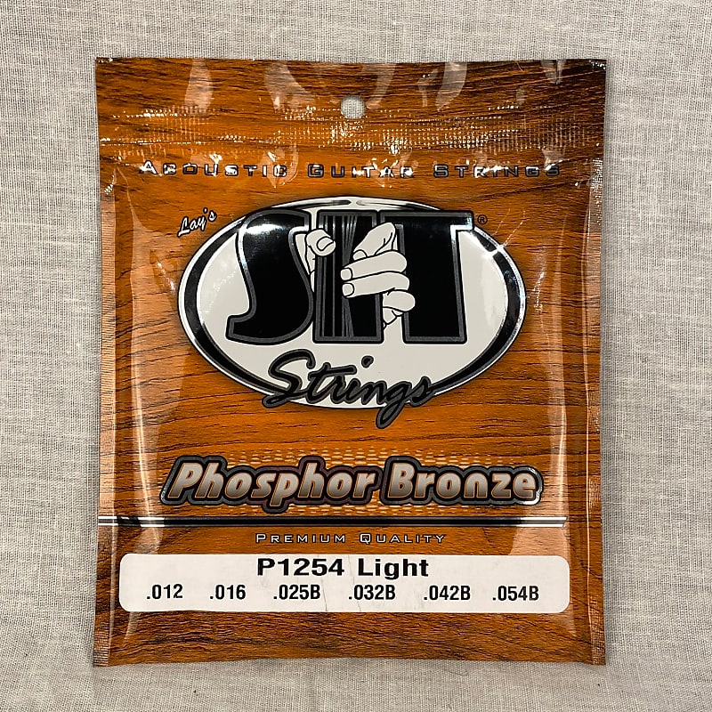 SIT P1254 Phosphor Bronze Acoustic Guitar Strings - Light (12-54) image 1