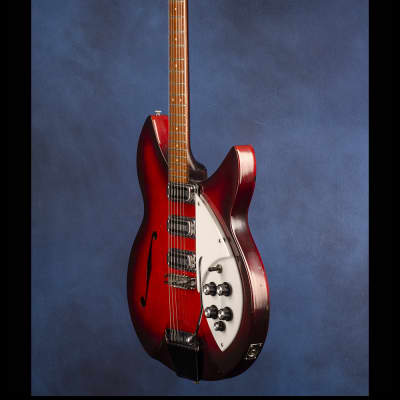 Rickenbacker 1998 RM (three pickups with vibrato) 1966 - Autumnglo (shaded with red and black) image 8