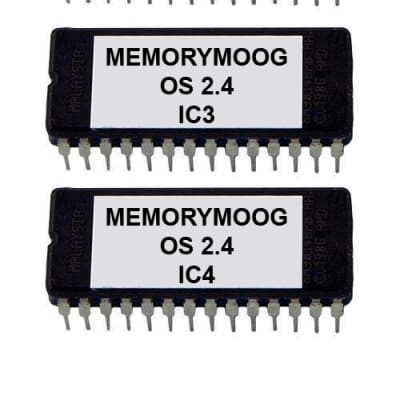 Moog MemoryMoog OS Version 2.4 Firmware Update Upgrade Memory Moog Eprom Rom