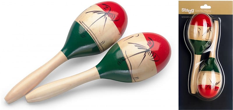 STAGG MRW-26M MARACAS WOODEN MEXICAN STYLE image 1