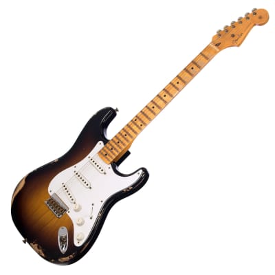Fender Custom Shop Limited Edition 70th Anniversary 1954 Stratocaster Hardtail Relic - Wide Fade 2 Tone Sunburst - 1 off Electric Guitar NEW! image 5