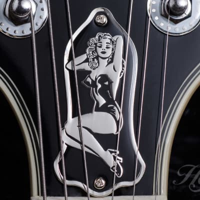 2- Hole Pin-Up Truss Rod Cover. 100% Brass. Fits most Gibson style guitars. for sale