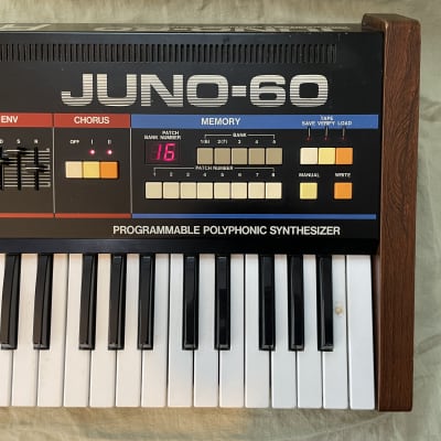 Roland Juno-60 w/ Tubbutec MIDI upgrade, dust cover, semi-rigid bag, etc. image 7