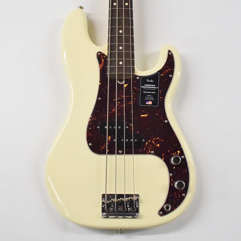 Fender American Professional II Precision Bass - Olympic White with Rosewood Fingerboard image 1
