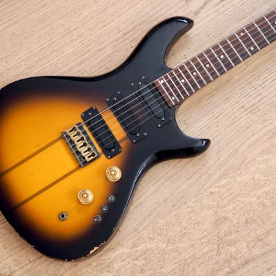 1980s Kawai Z-1 Neck Thru Vintage Electric Guitar Tobacco