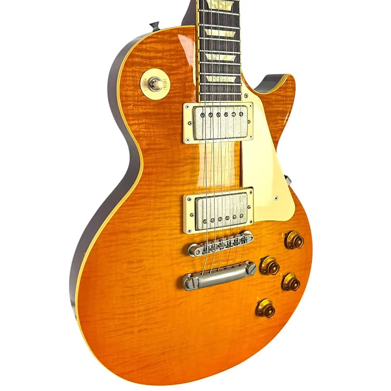 27 orville Les paul model LPS-80F レスポール 1996 Orville LPS-80F Les Paul Cherry Sunburst | Guitar Chimp