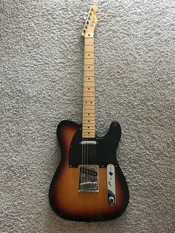 Fender Standard Telecaster 2014 2-Tone Sunburst MIM Maple Neck Guitar + Gig Bag image 1